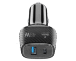 Incărcător auto Cellularline 18W+ PD 30W, 48W, Negru - Image 4