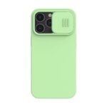 Husă Nillkin iPhone 13 Pro, CamShield Silky Silicone, Mint Green - imagine 4