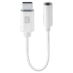 Audio Adaptor Cellularline Music Enabler Type-C, 3.5 mm/USB Type-C, 0,15m, Alb