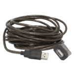 Cablu prelungitor Cablexpert UAE-01-10M, USB Type-A (F)/USB Type-A (F), 10m, Negru - Image 4