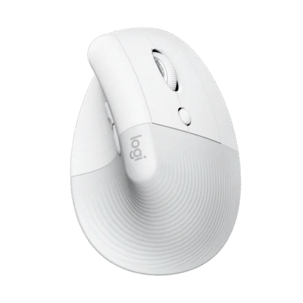 Mouse Wireless Logitech Lift Vertical, Alb