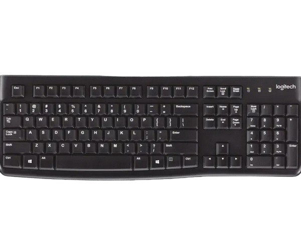 Tastatură Logitech K120, Cu fir, Negru