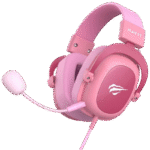 Căști gaming Havit H2002d, Cu fir, Roz - Image 4