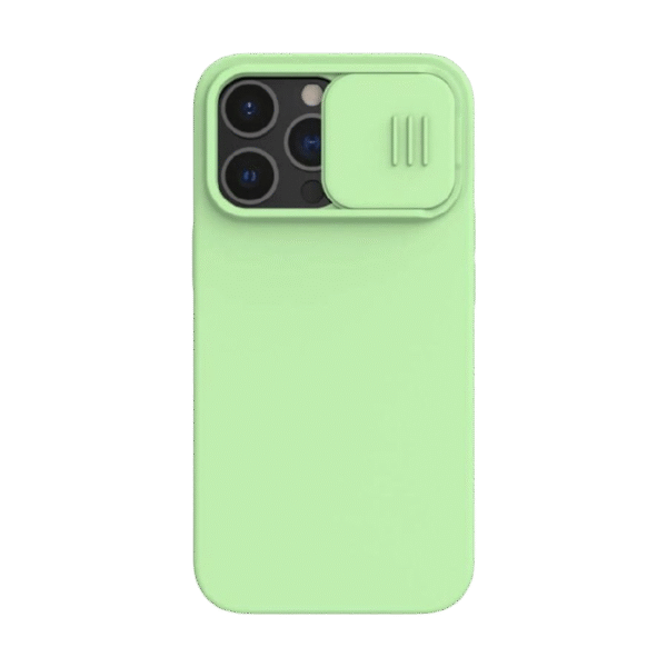 Husă Nillkin iPhone 13 Pro, CamShield Silky Silicone, Mint Green