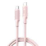 Cablu încărcare și sincronizare XO NB-Q265B, USB Type-C/USB Type-C, 1m, Roz