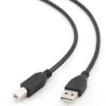 Cablu de date pentru periferice Gembird CCP-USB2-AMBM-15, USB Type-A/USB Type-B, 5m, Negru - Image 3