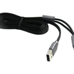 Cablu încărcare și sincronizare Remax RC-025t, Lightning, micro-USB/USB Type-A, 1m, Negru