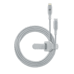 Cablu de încărcare și date Cellularline Satellite MFI, Lightning/USB Type-C, 1,2m, Argintiu