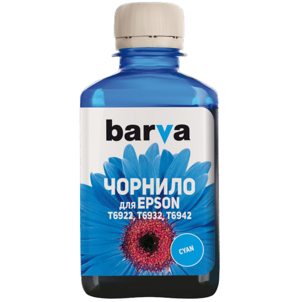 Recipient de cerneală Barva T6931, 180ml, Cyan