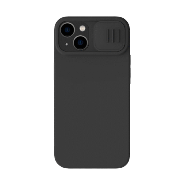 Husă Nillkin iPhone 14 Plus, CamShield Silky Silicone, Negru