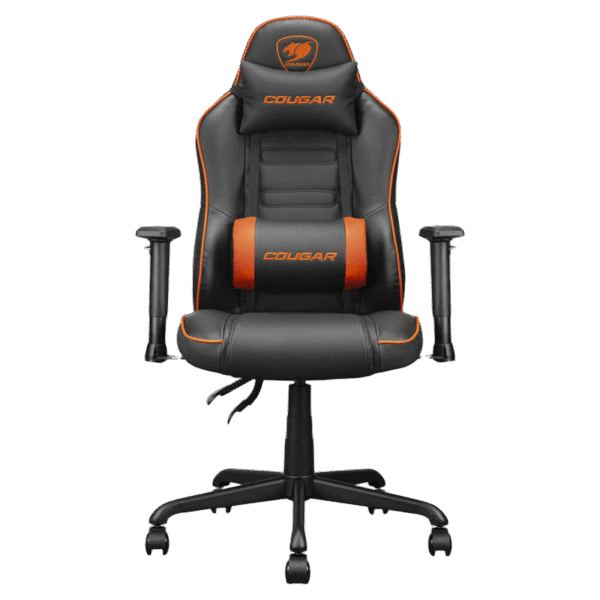 Scaun Gaming Cougar Fusion S, PVC Piele, Negru | Portocaliu