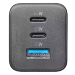 Încărcător Cellularline Wall Charger GAN, 3 Ports, 65W, Negru - Image 5