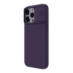 Husă Nillkin iPhone 15 Pro Max, CamShield Silky Silicone, Dark Purple - Image 4