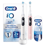 Periuță de dinți electrică Braun Oral-B iO 6 Duo, Alb | Roz - Image 2