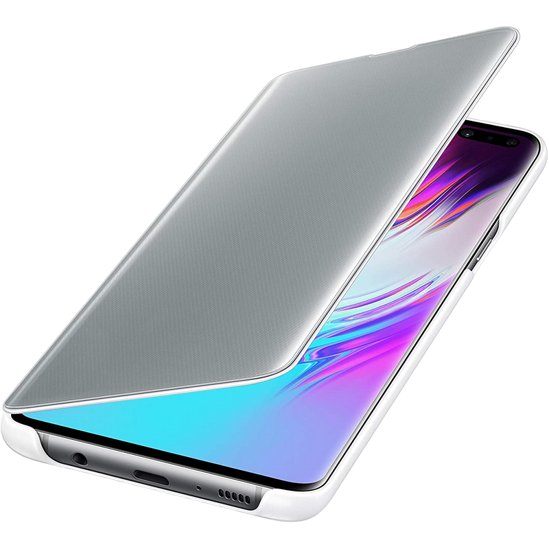 fe7678b7-37c7-40ba-aad2-991c26db0ddb Husă Samsung Clear view Cover for Galaxy S10E, White - Image 1