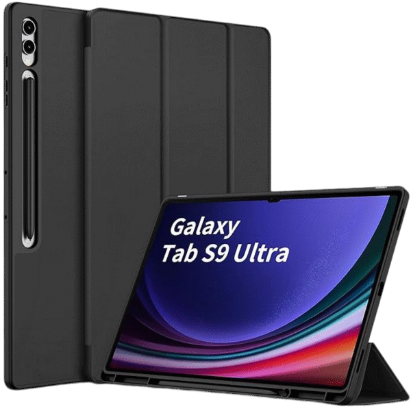 Husă pentru tabletă  Samsung Tab S9 Ultra, 11", Piele artificială, Negru